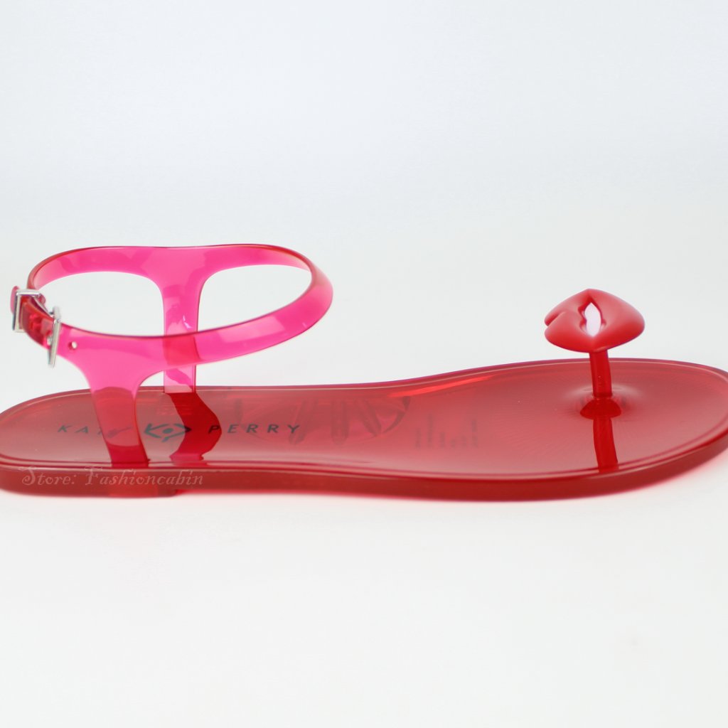 New Katy Perry Geli Jelly Lips Strap Sandals - Summer Travel/ Beach — image 8 of 8